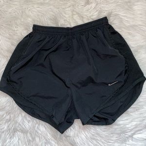 All black nike running shorts
